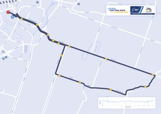 The time trial course for the 2019 European Championships