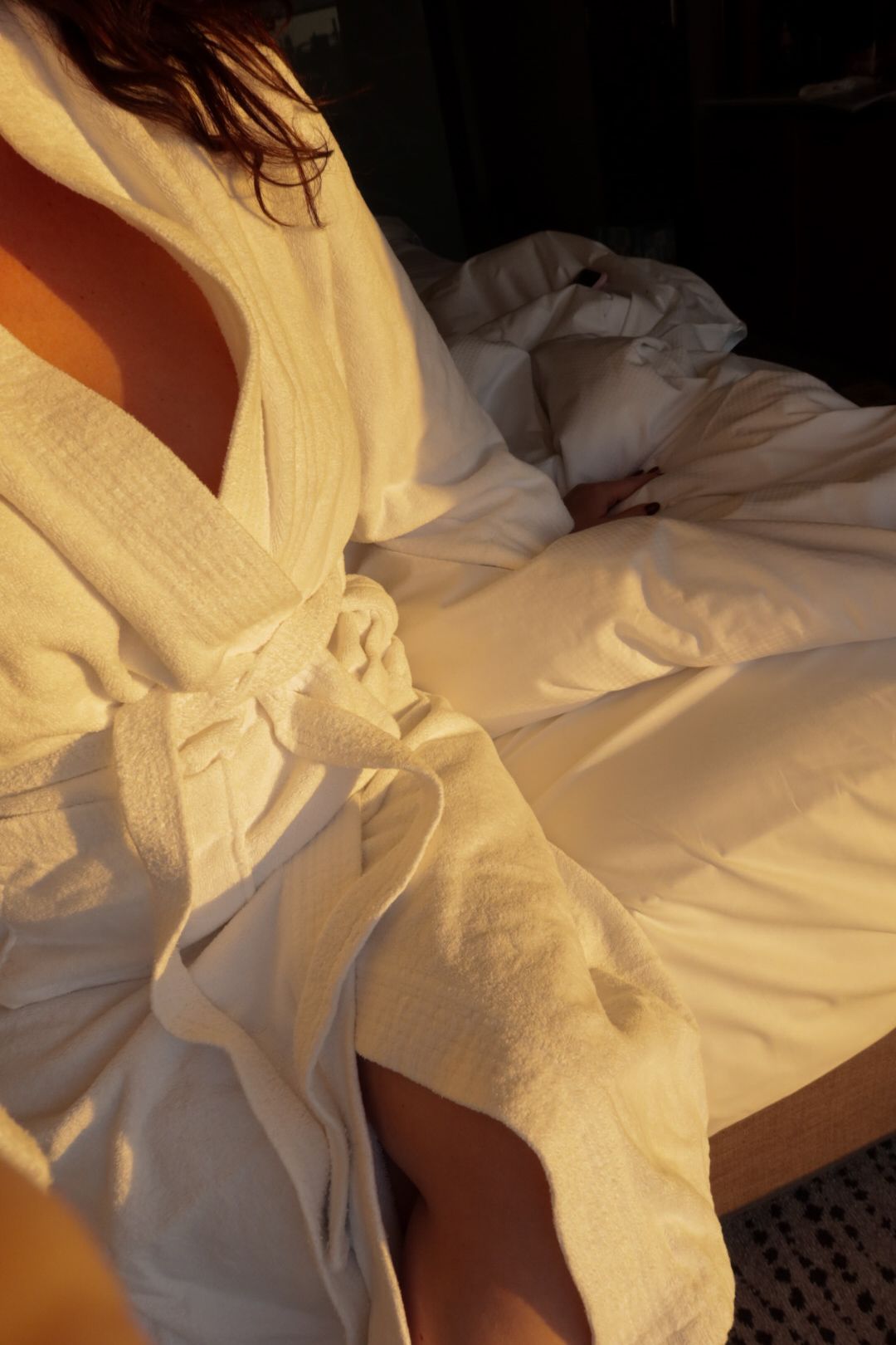 A woman sleeping