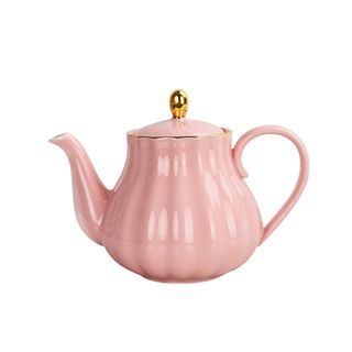 A pink teapot