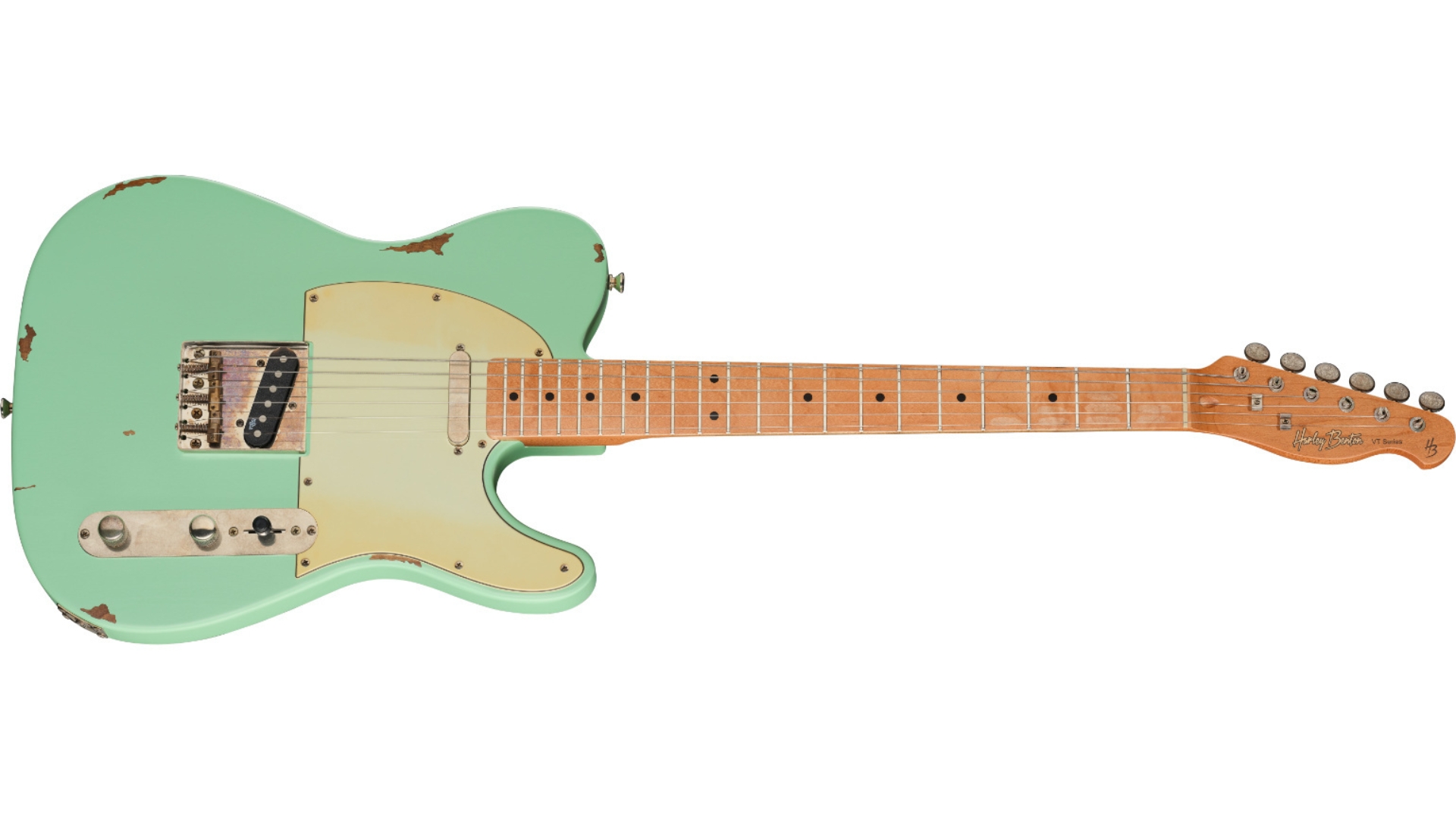 A Harley Benton TE-62LA electric guitar