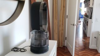 Image shows a side view of the Dyson AM10 Humidifier