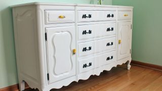 Repainted buffet by Pear Tree Stitching