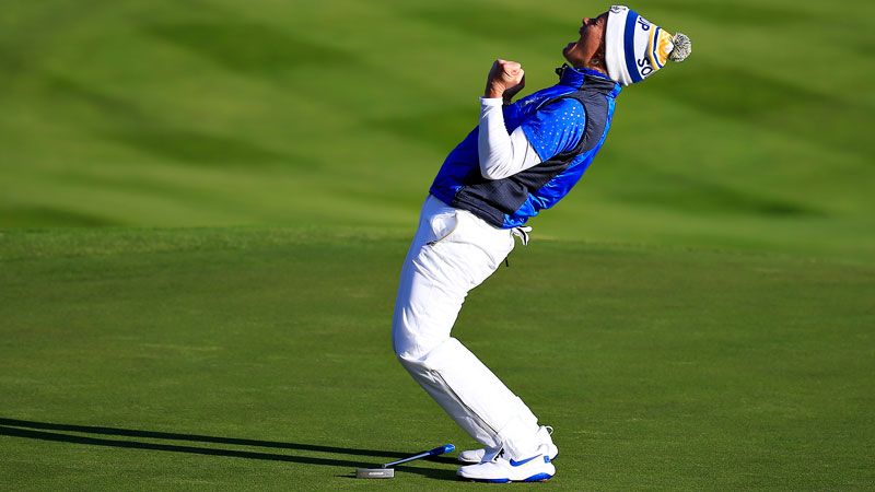 Pettersen celebrates Solheim Cup win in 2019