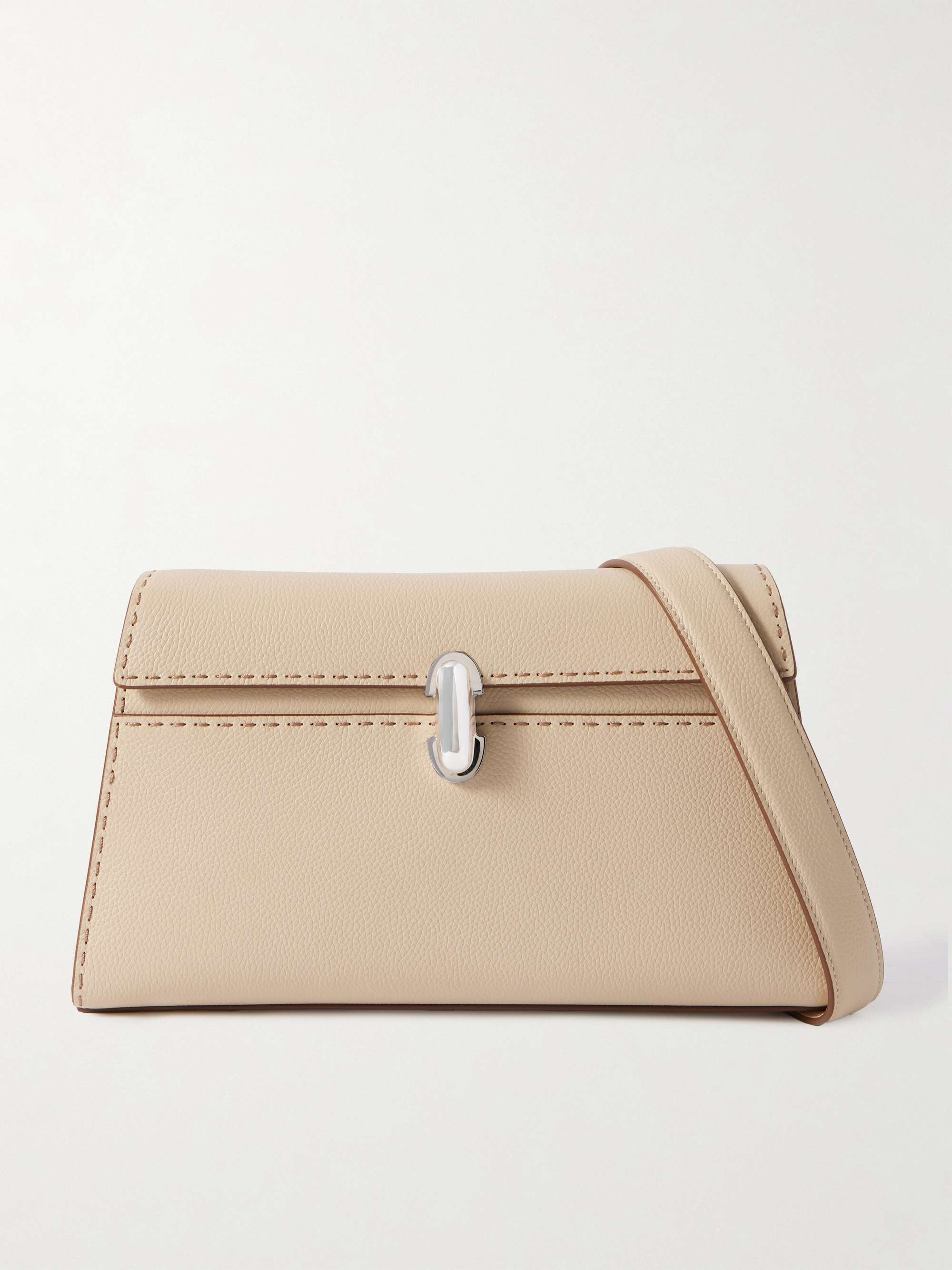 Symmetry Textured-Leather Shoulder Bag