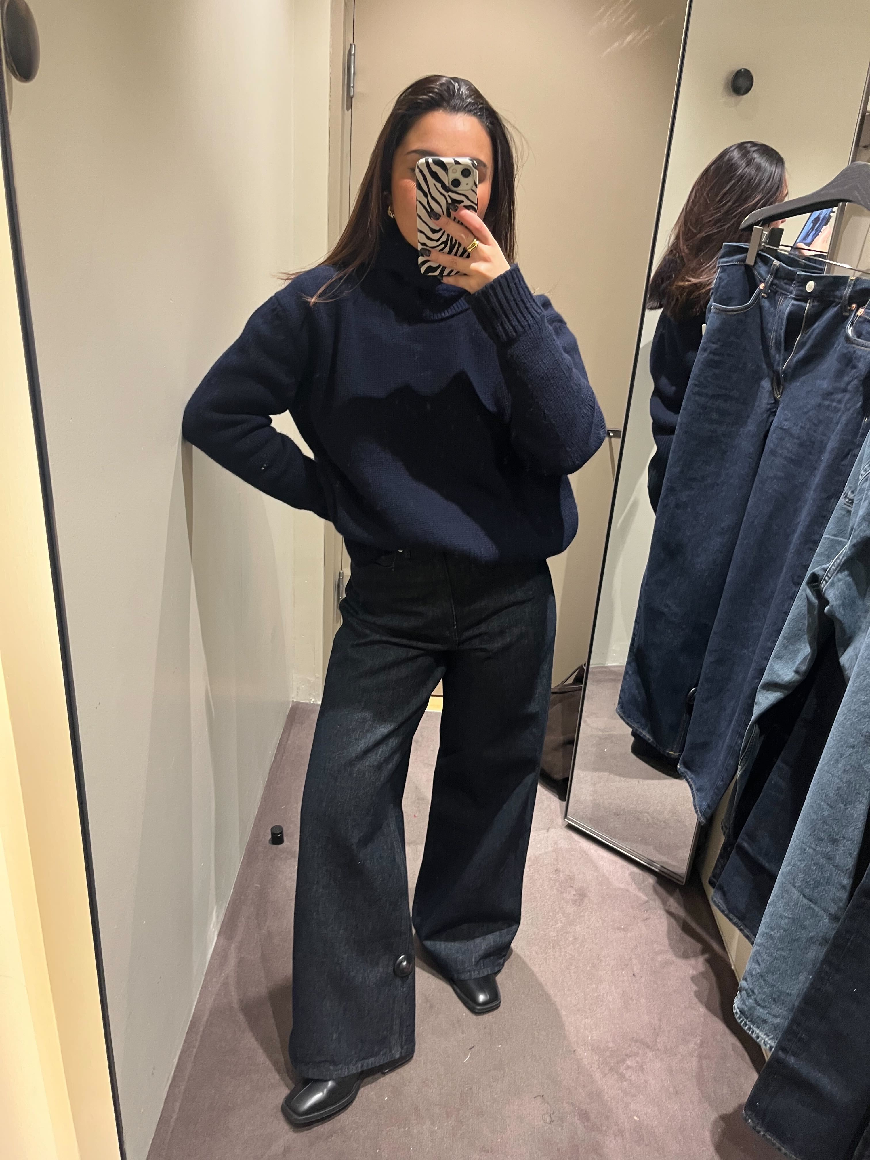 Marina wearing COS Dial jeans