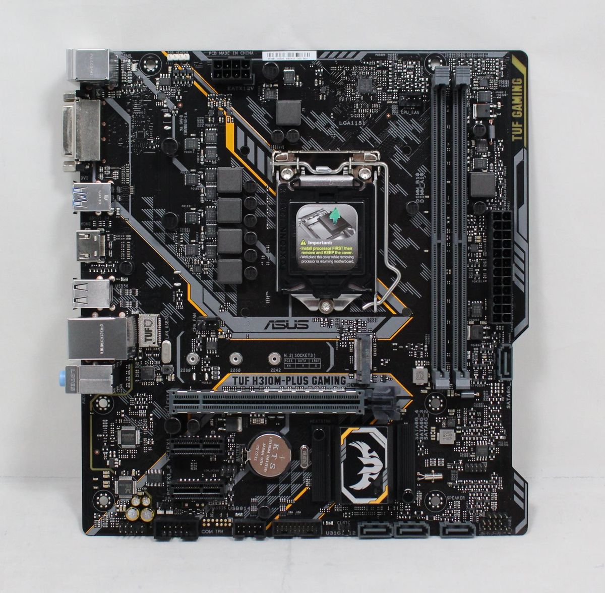 Asus TUF H310M Plus Gaming Motherboard Review The Basics, Plus RGB