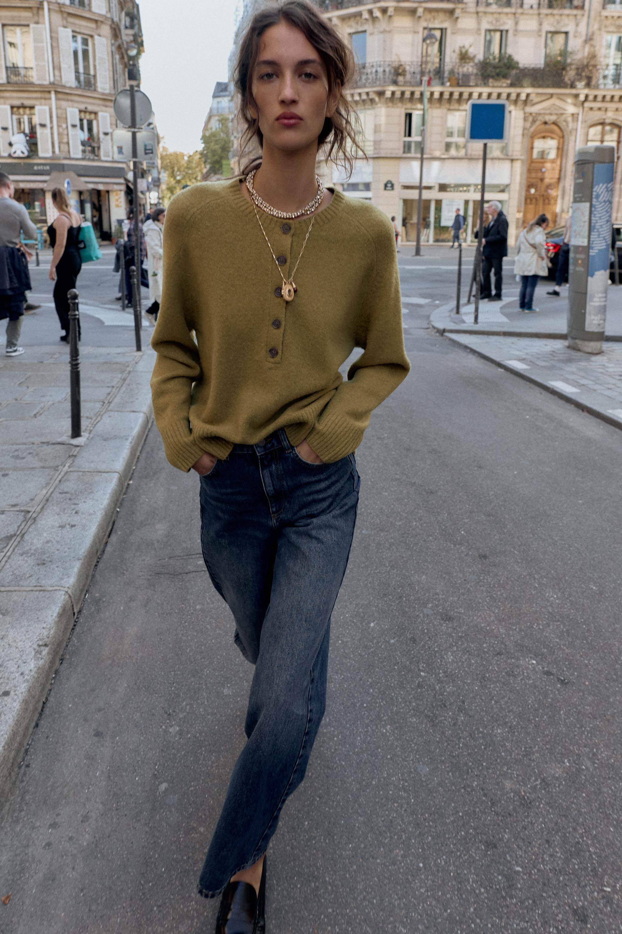 Button Knit Sweater