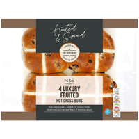 3. M&amp;S Luxury Fruited Hot Cross Buns, 4 pack - View at Ocado