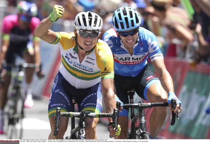 Flying start: Simon Gerrans wins stage 1 of the race