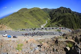 The Tour de San Luis peloton entered the mountains during stage 3.