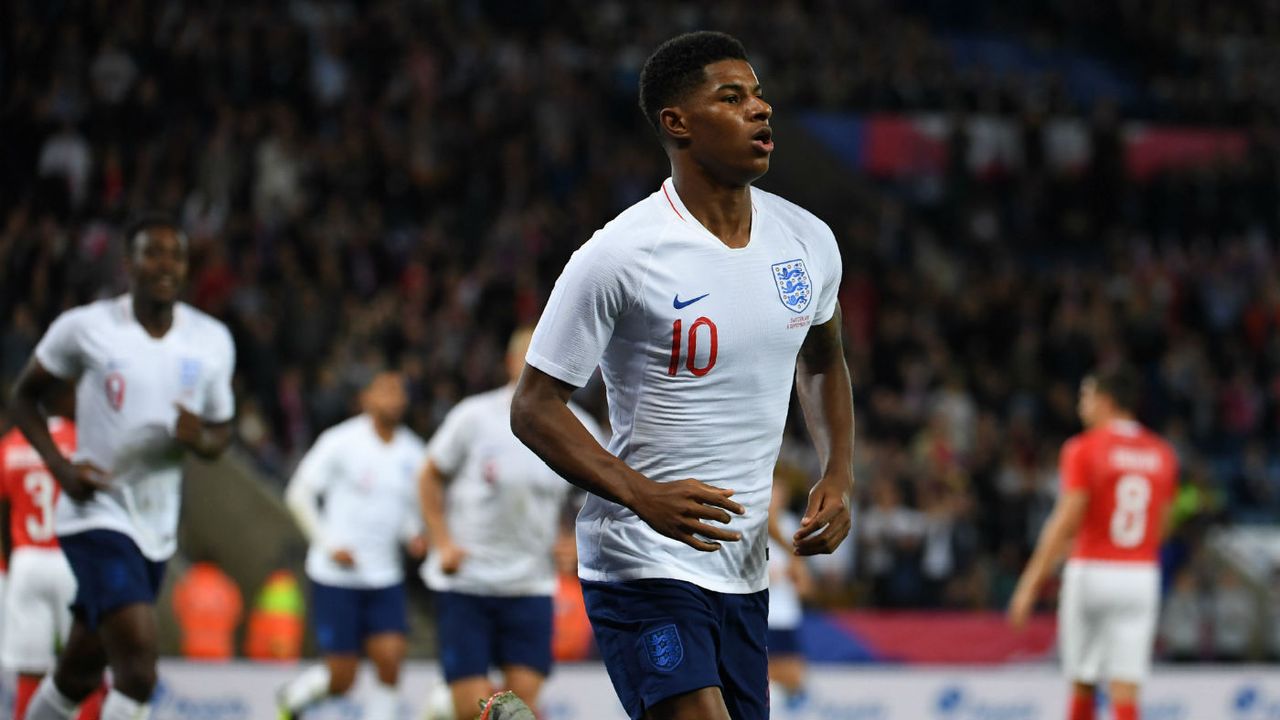 Marcus Rashford England 1 Switzerland 0 Leicester