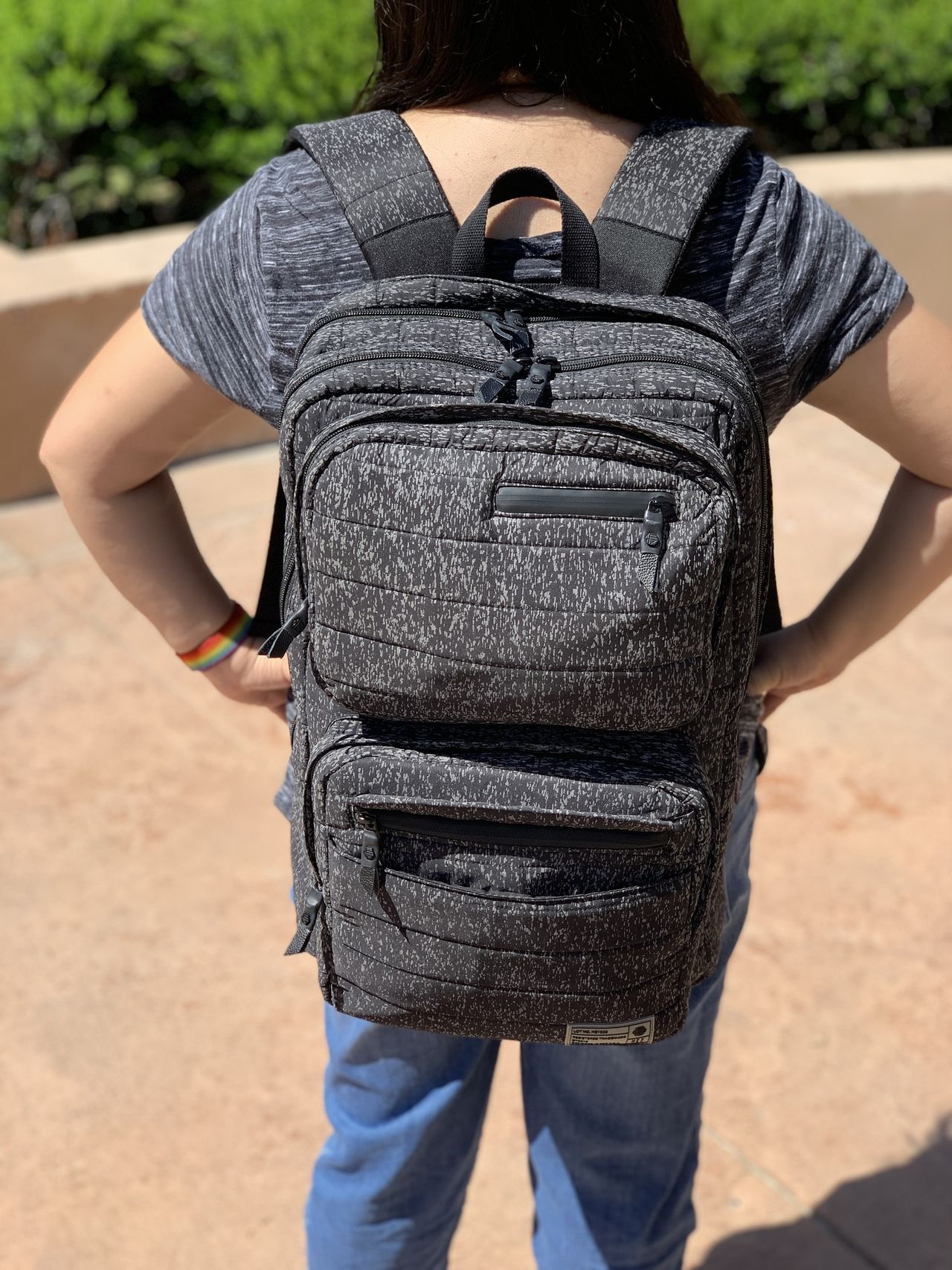 HEX Patrol Backpack on back
