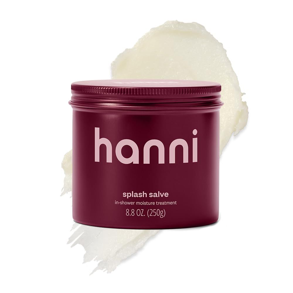 Hanni Splash Salve Body Mask, In-Shower Moisturizer With Coconut, Jojoba, Shea Butter & Glycerin, Deep Conditioning for All Skin Types, 250 Ml / 8.8 Oz