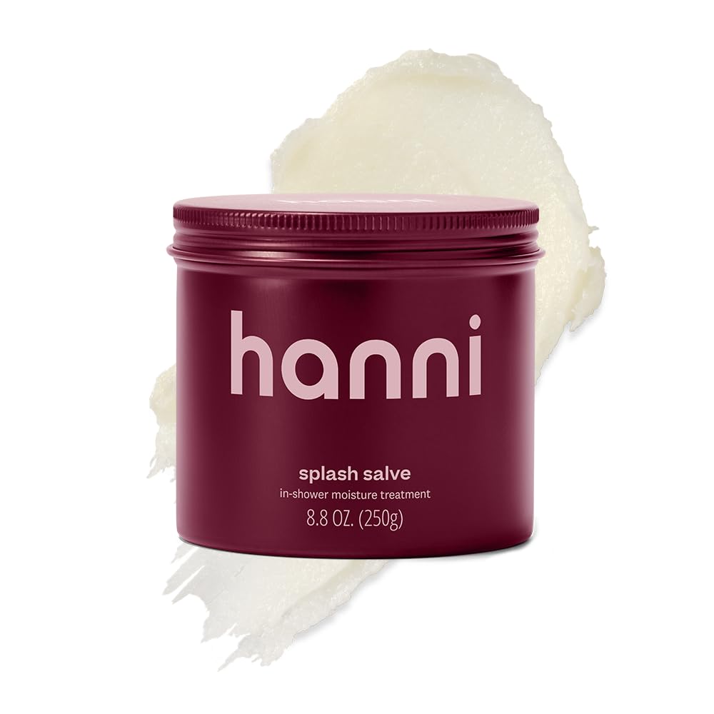 Hanni Splash Salve Body Mask, In-Shower Moisturizer With Coconut, Jojoba, Shea Butter &amp;amp; Glycerin, Deep Conditioning for All Skin Types, 250 Ml / 8.8 Oz