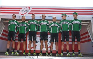 The Caja Rural-Seguros RGA team at the Volta a Catalunya
