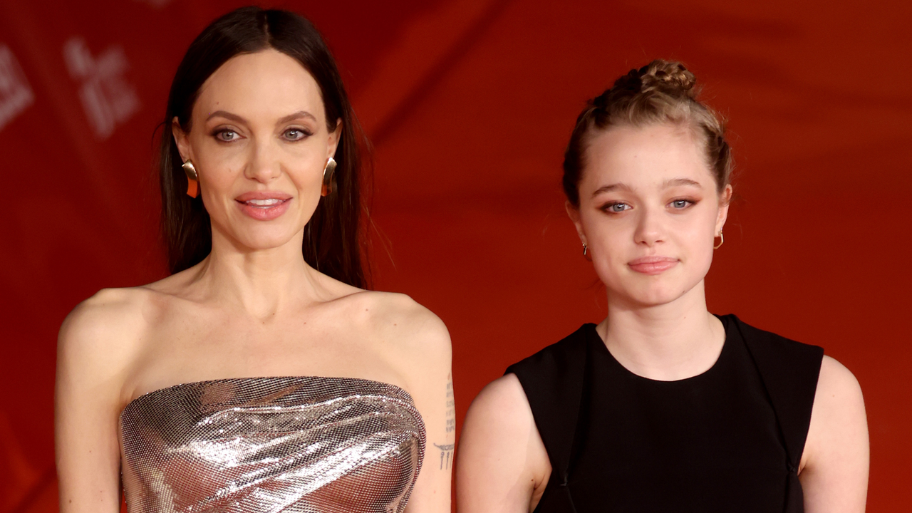 Angelina Jolie and Shiloh Jolie 