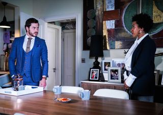 Gray gets some shocking news from his boss in EastEnders