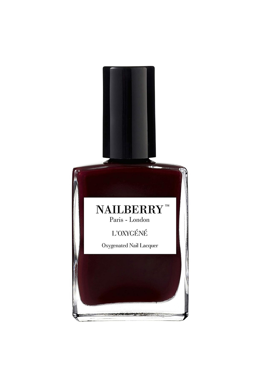 L'Oxyngene Oxygenated Nail Lacquer in Noirberry