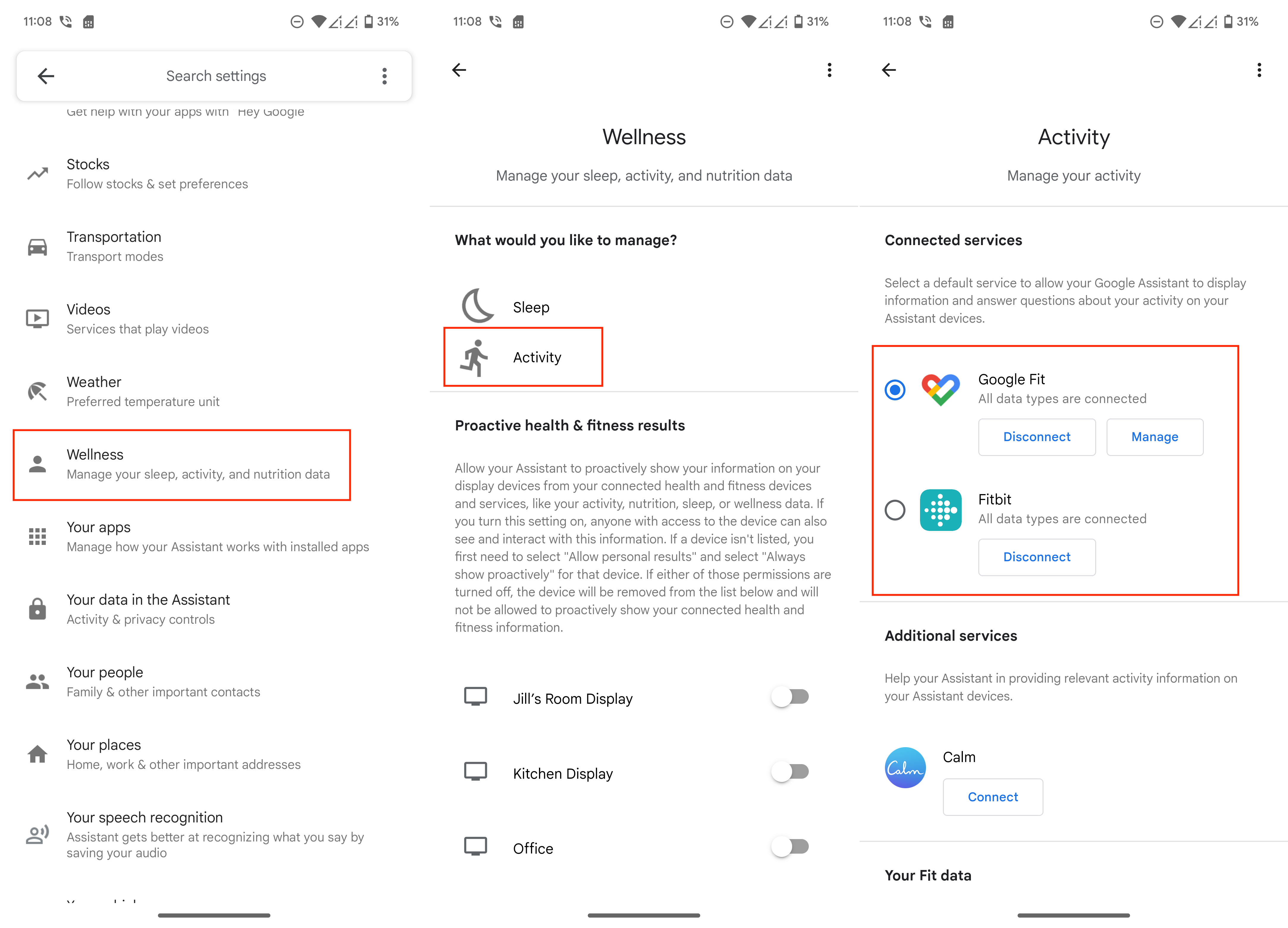 Conecte o Fitbit e o Google Fit ao Google Assistant