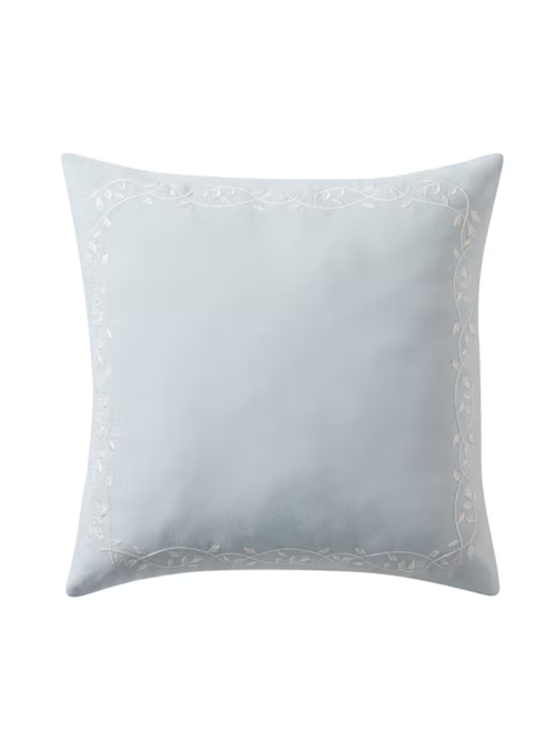 My Texas House Floral Embroidered Outdoor Pillow