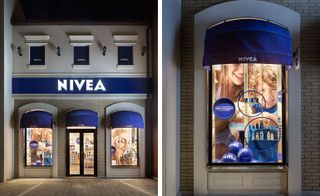 Exterior of the Nivea store near Rome