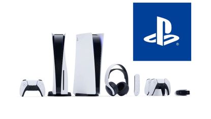PS5 all consoles and Sony logo