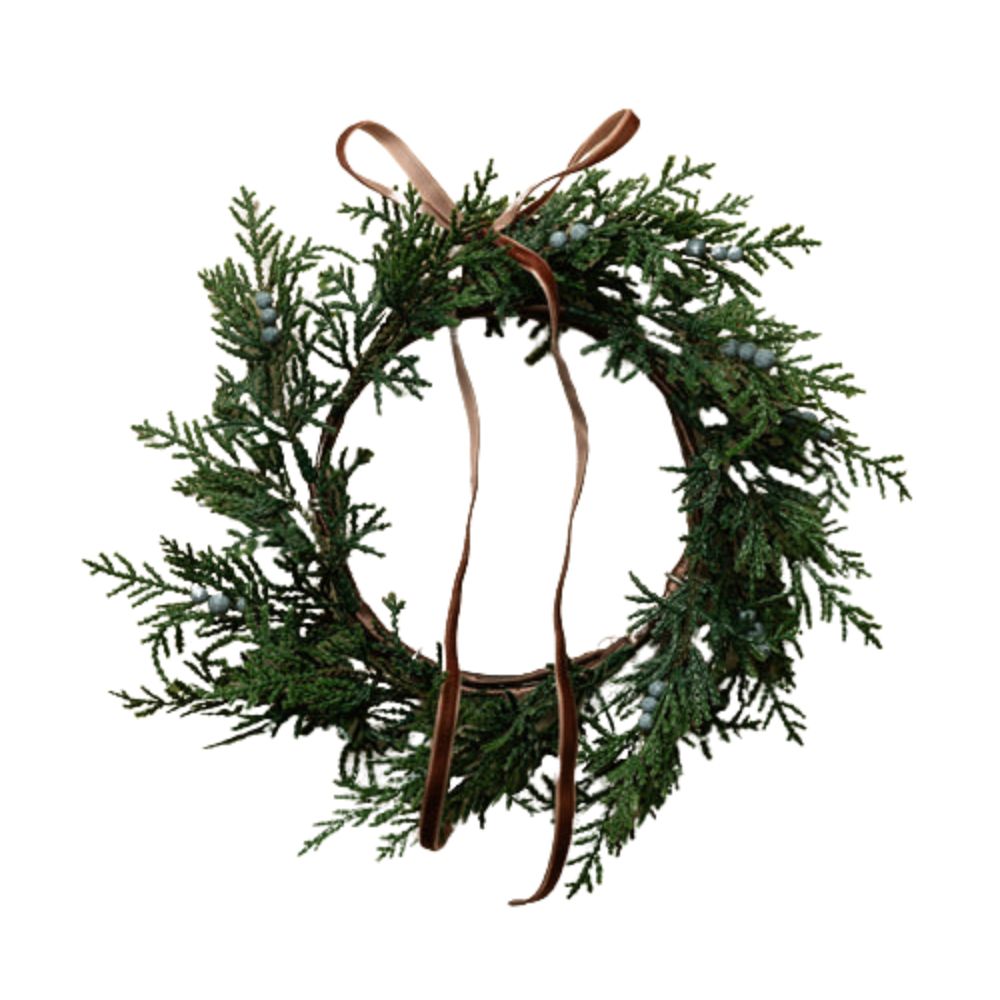 8 Blueberry &amp;amp; Juniper Faux Wreath