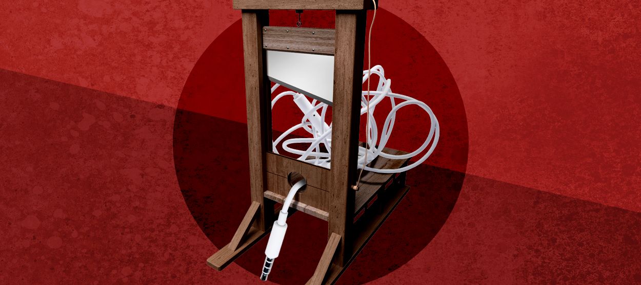 A guillotine.