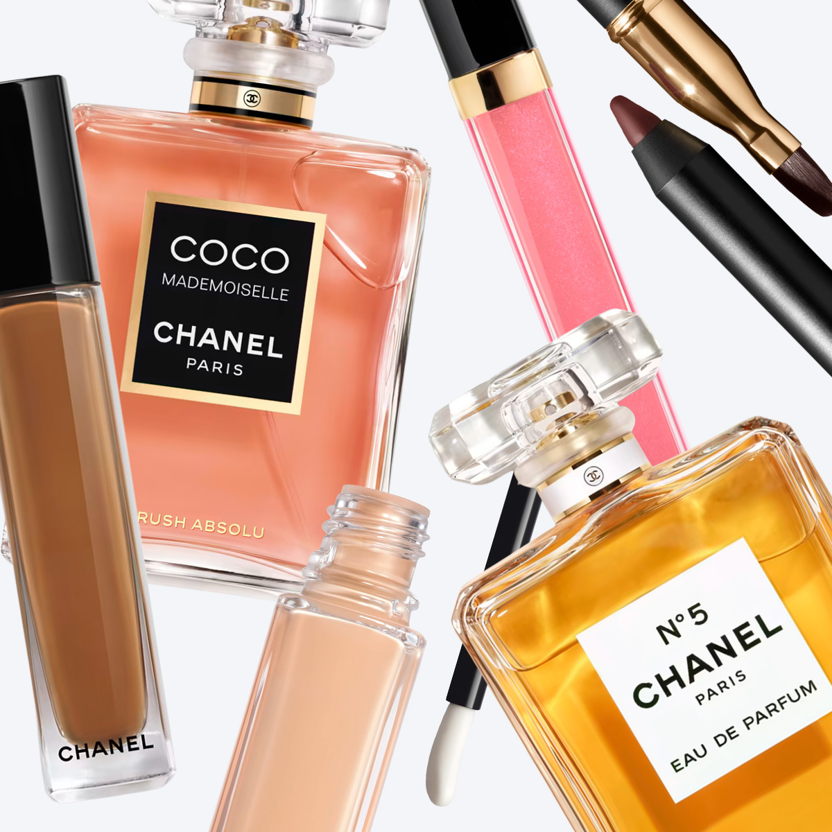 Collage of Chanel Beauty