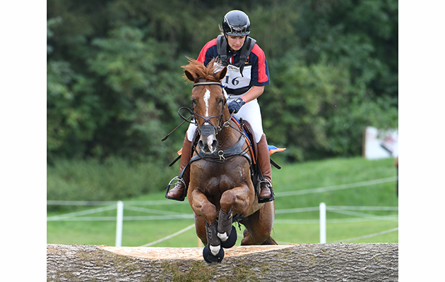 Katrin KHODDAM-HAZRATI (AUT) riding COSMA during the cross country phase of the FEI European Championships at Strzegom in Poland between 15 - 20th August 2017