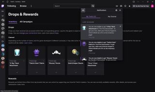 Screenshot of The First Descendant Twitch Drops.