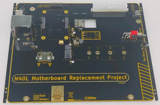 Techie makes his own motherboard to refurbish 15-year-old HP ProLiant N40L tower server &mdash; Raspberry Pi CM5 adds NVMe and USB 3.0