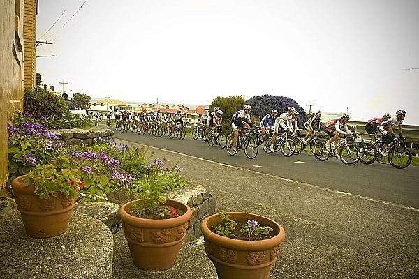 The peloton were content to roll through Stanley in the concluding laps of stage five.