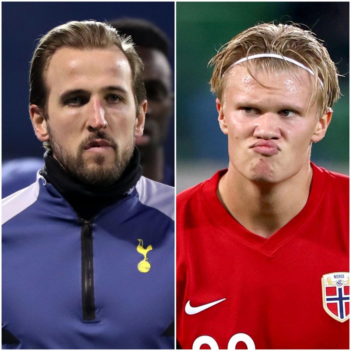 Harry Kane and Erling Haaland