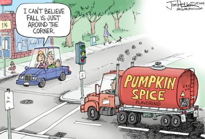 Editorial Cartoon U.S. pumpkin spice fall autumn&nbsp;