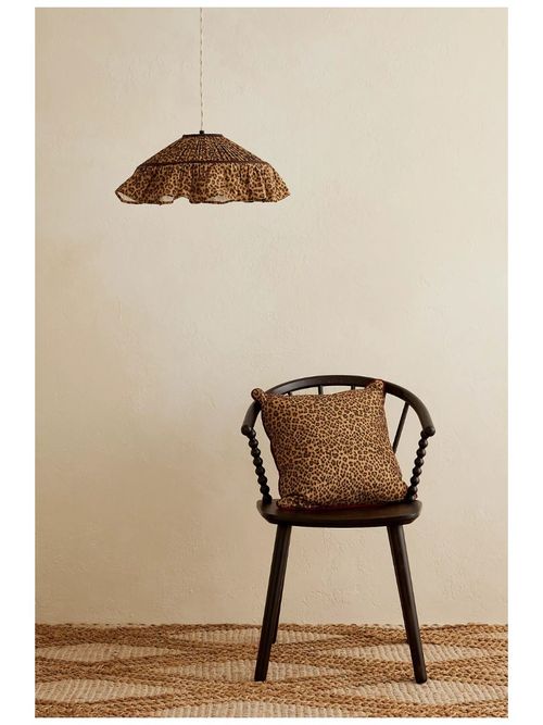 Anna + Nina Leopard Print Cushion