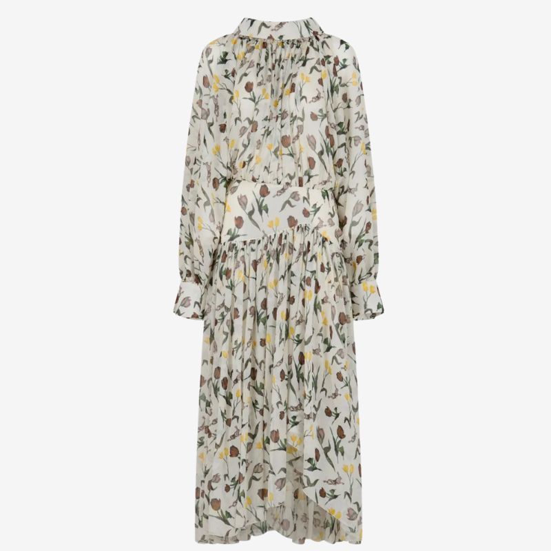 Marni floral dress cut out 