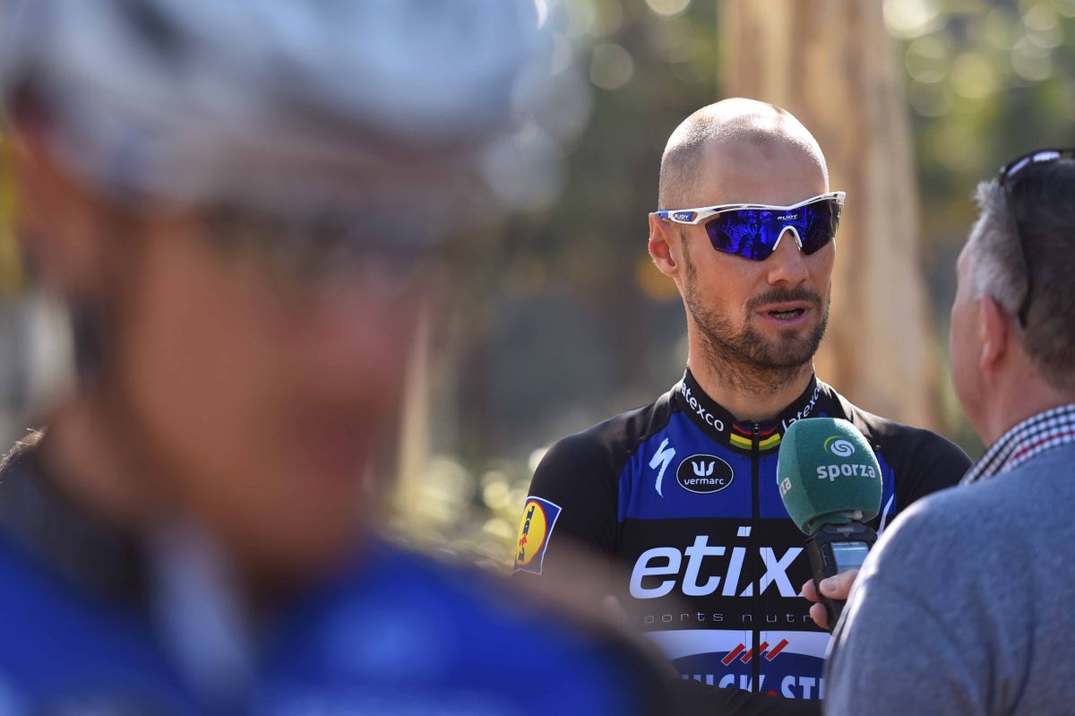 Tom Boonen talks to the Belgian press