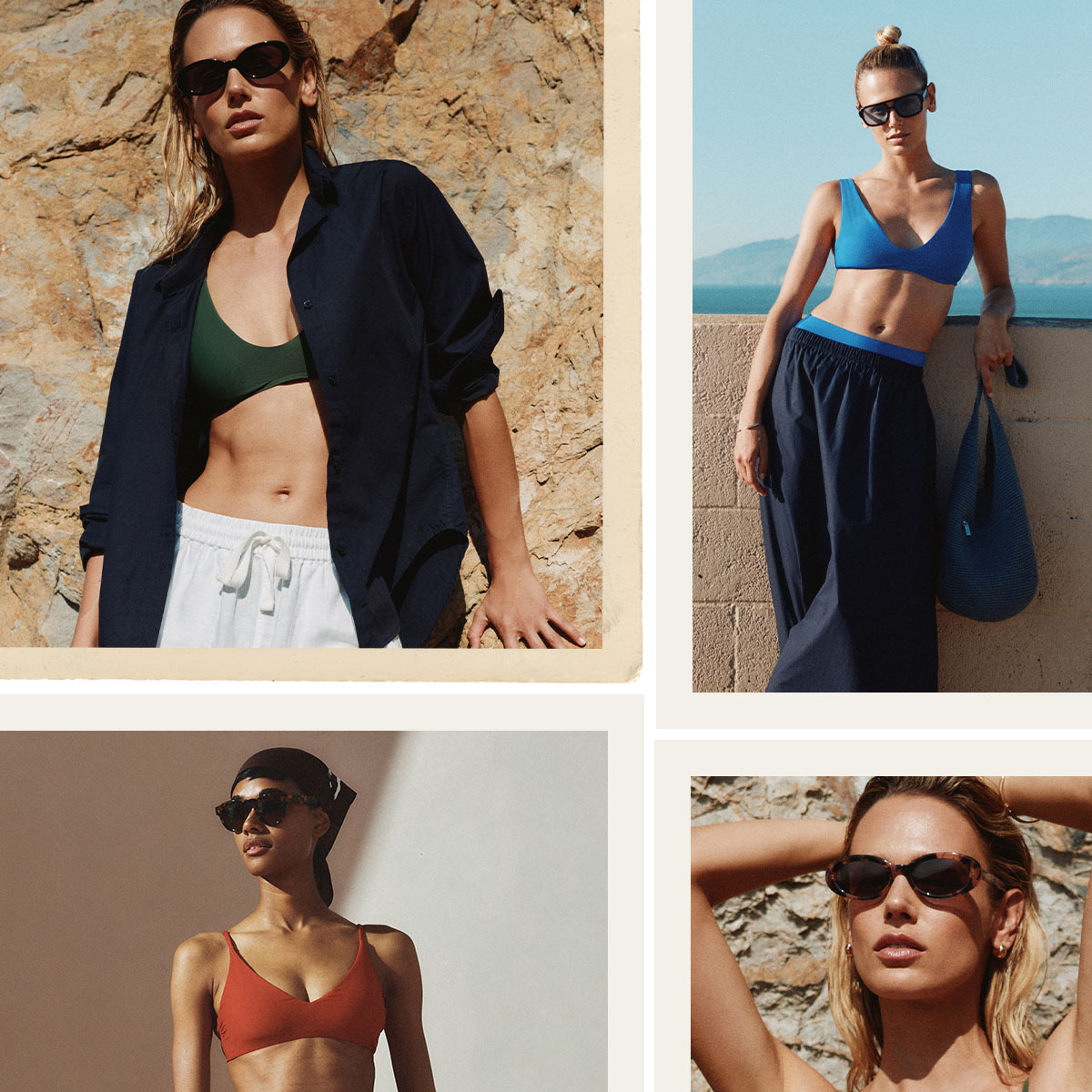 Collage Image of Chic Resortwear Looks From Quince
