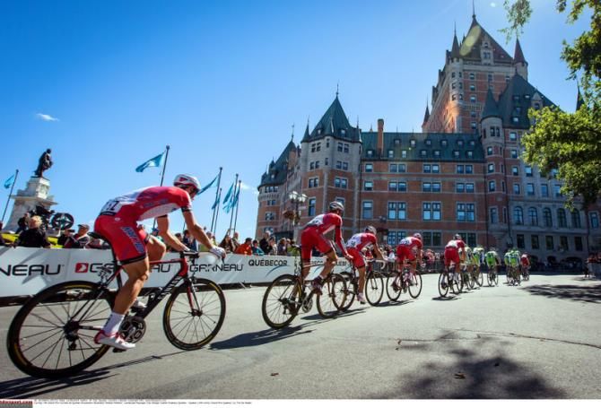 Katusha at the back of the bunch