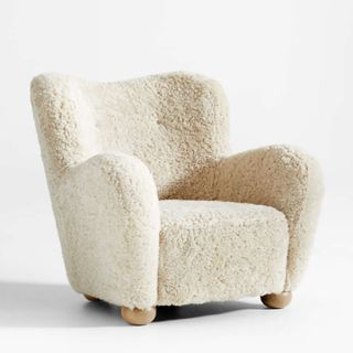 Le Tuco Shearling Accent Chair by Athena Calderone