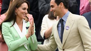 Roger Federer and Kate Middleton