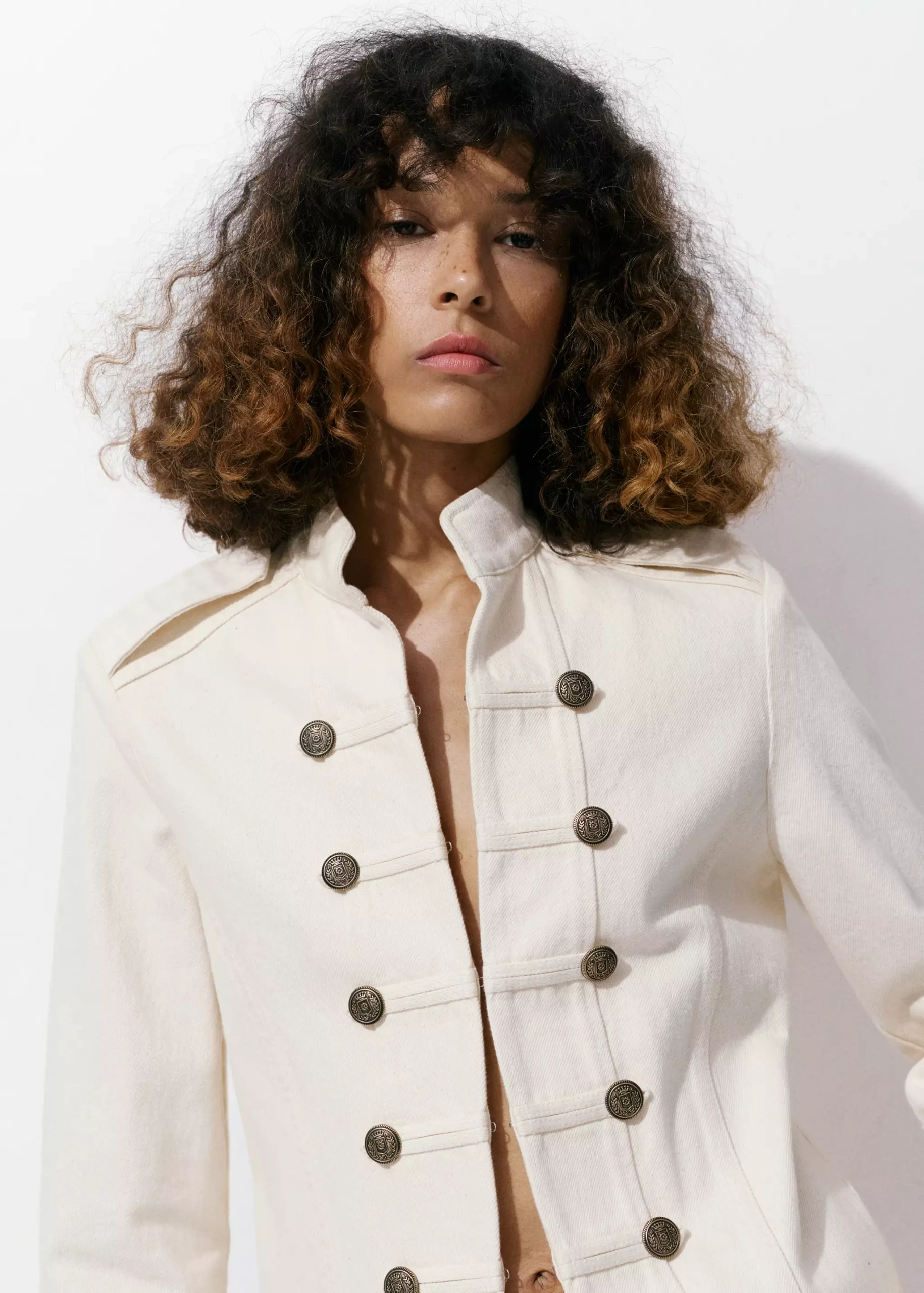 Fitted Jacket With Band Collar - Women | Mango Usa