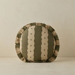  Dotti Linen Round Pillow by Sarah Sherman Samuel