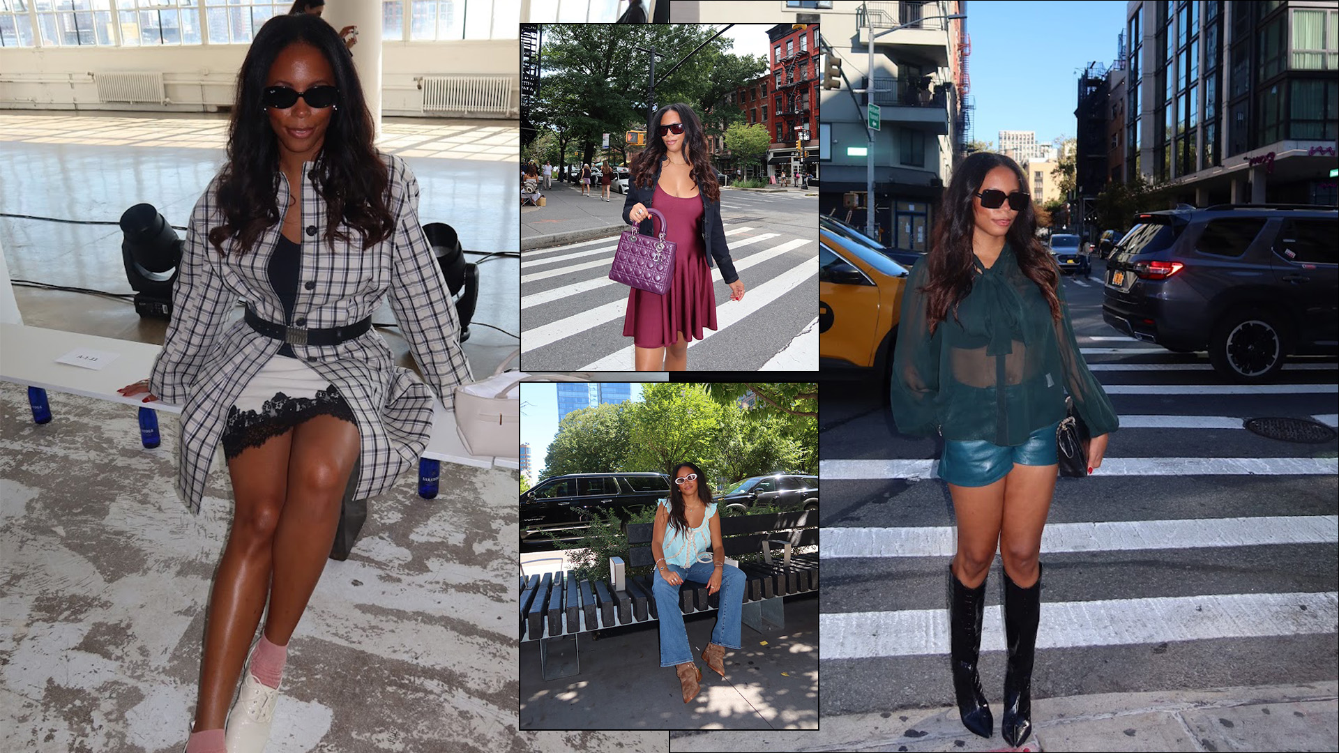Sierra Mayhew wearing fashion week attire.