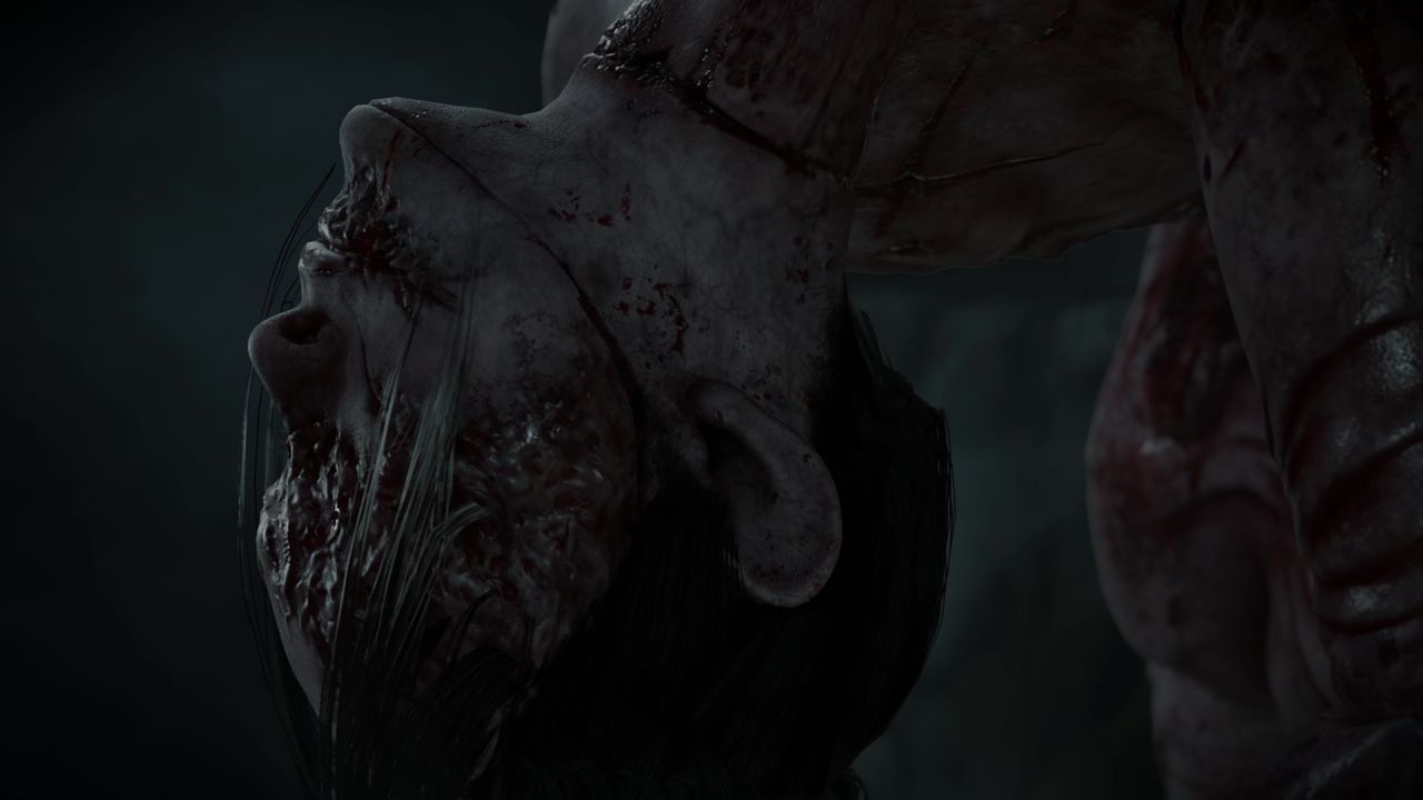 A close-up of a creepy enemy in Silent Hill f