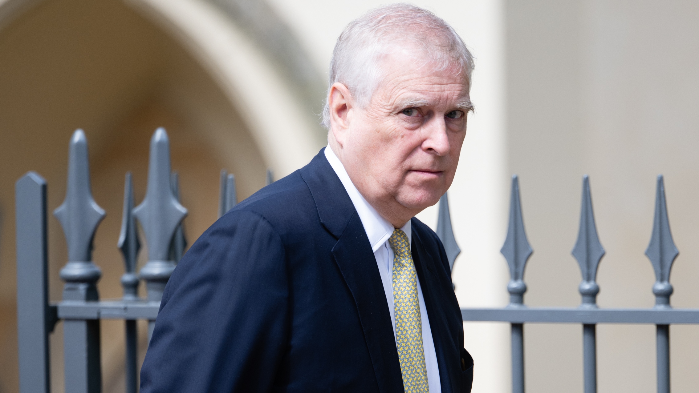 Andrew Mountbatten-Windsor attends the Easter service at St George's Chapel on April 20, 2025