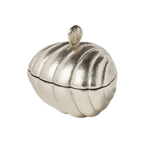 Shell-Shaped Container Silver