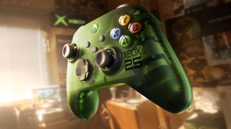 Xbox controller in a bedroom floating 