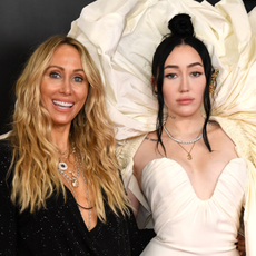 Tish Cyrus and Noah Cyrus attend the 63rd Annual GRAMMY Awards at Los Angeles Convention Center on March 14, 2021 in Los Angeles, California.